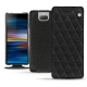 硬质真皮保护套 Sony Xperia 10 - Ebène - Couture ( Sleek P C12 - Black ) 