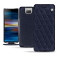 Housse cuir Sony Xperia 10 - Cobalt - Couture ( Pantone 2766C ) 