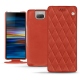 Housse cuir Sony Xperia 10 - Arange clouquié - Couture