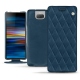 Funda de piel Sony Xperia 10 - Blu mediterran - Couture