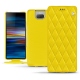 硬质真皮保护套 Sony Xperia 10 - Jaune fluo - Couture