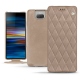 Lederschutzhülle Sony Xperia 10 - Taupe vintage - Couture