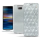 Custodia in pelle Sony Xperia 10 - Platinium - Couture