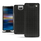 Capa em pele Sony Xperia 10 - Abaca nero