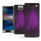 Funda de piel Sony Xperia 10 - Violet Patine