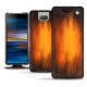 Custodia in pelle Sony Xperia 10 - Fauve Patine