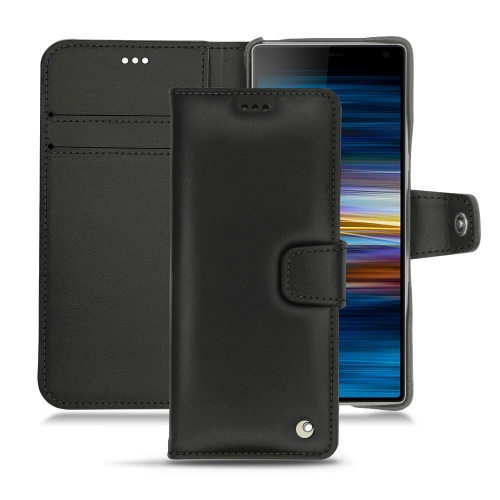 Sony Xperia 10 leather case - Noir ( Nappa - Black ) 