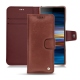 Sony Xperia 10 leather case - Passion vintage ( Glutton - Red ) 
