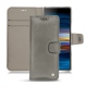 Housse cuir Sony Xperia 10 - Acier vintage ( Pantone 403C ) 