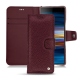 Sony Xperia 10 leather case - Lie de vin ( Pantone 5115C ) 