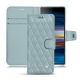 Custodia in pelle Sony Xperia 10 - Bleu ciel - Couture ( Nappa - Pantone 277C ) 