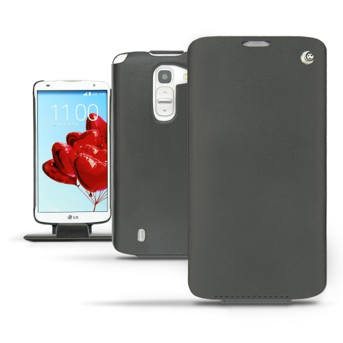 LG G Pro 2  leather case - Noir ( Nappa - Black ) 