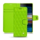 Housse cuir Sony Xperia 10 - Vert fluo - Couture