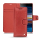 Sony Xperia 10 Plus leather case - Cerise vintage ( Pantone 185C ) 