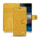Sony Xperia 10 Plus leather case - Jaune soulèu - Couture