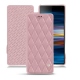 Funda de piel Sony Xperia 10 - Rose - Couture ( Nappa - Pantone 2365C ) 