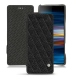 Funda de piel Sony Xperia 10 - Ebène - Couture ( Sleek P C12 - Black ) 