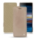 Sony Xperia 10 leather case - Taupe vintage ( Pantone 7530C ) 