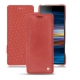 Sony Xperia 10 leather case - Cerise vintage ( Pantone 185C ) 