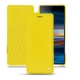 Sony Xperia 10 leather case - Jaune fluo