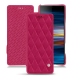 Housse cuir Sony Xperia 10 - Rose fluo - Couture