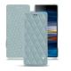 Housse cuir Sony Xperia 10 Plus - Bleu ciel - Couture ( Nappa - Pantone 277C ) 