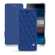 Housse cuir Sony Xperia 10 Plus - Bleu océan - Couture ( Nappa - Pantone 293C ) 