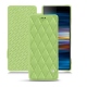 Custodia in pelle Sony Xperia 10 Plus - Vert olive - Couture ( Nappa - Pantone 578U ) 