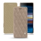 Housse cuir Sony Xperia 10 Plus - Taupe vintage - Couture