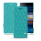 Sony Xperia 10 Plus leather case - Bleu fluo - Couture