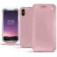 Housse cuir Apple iPhone Xs - Rose ( Nappa - Pantone 2365C ) 