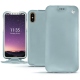 Custodia in pelle Apple iPhone Xs - Bleu ciel ( Nappa - Pantone 277C ) 