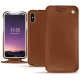 Capa em pele Apple iPhone Xs - Marron ( Nappa - Pantone 1615C ) 