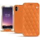 Custodia in pelle Apple iPhone Xs - Orange - Couture ( Nappa - Pantone 1495U ) 