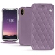 가죽 커버 Apple iPhone Xs - Lilas - Couture ( Nappa - Pantone 2645U ) 