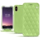 가죽 커버 Apple iPhone Xs - Vert olive - Couture ( Nappa - Pantone 578U ) 