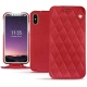 Capa em pele Apple iPhone Xs - Rouge troupelenc - Couture
