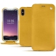 Custodia in pelle Apple iPhone Xs - Jaune soulèu