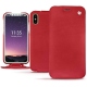Apple iPhone Xs leather case - Rouge troupelenc
