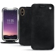 Funda de piel Apple iPhone Xs - Dark vintage ( Roughtcut - Black#5256 ) 