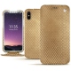 Funda de piel Apple iPhone Xs - Serpent sabbia