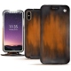 Funda de piel Apple iPhone Xs - Marron Patine