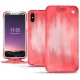 Apple iPhone Xs leather case - Rose Patine