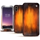 Lederschutzhülle Apple iPhone Xs - Fauve Patine