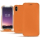 Capa em pele Apple iPhone Xs - Orange PU