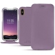 Funda de piel Apple iPhone Xs - Lilas PU