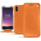 Lederschutzhülle Apple iPhone X - Orange ( Nappa - Pantone 1495U ) 
