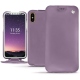 Apple iPhone X leather case - Lilas ( Nappa - Pantone 2645U ) 