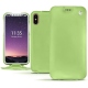 Apple iPhone X leather case - Vert olive ( Nappa - Pantone 578U ) 