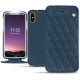 Custodia in pelle Apple iPhone X - Indigo - Couture ( Pantone 303U ) 